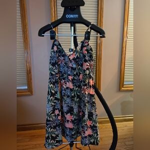 Roxy Black Floral Midi Dress